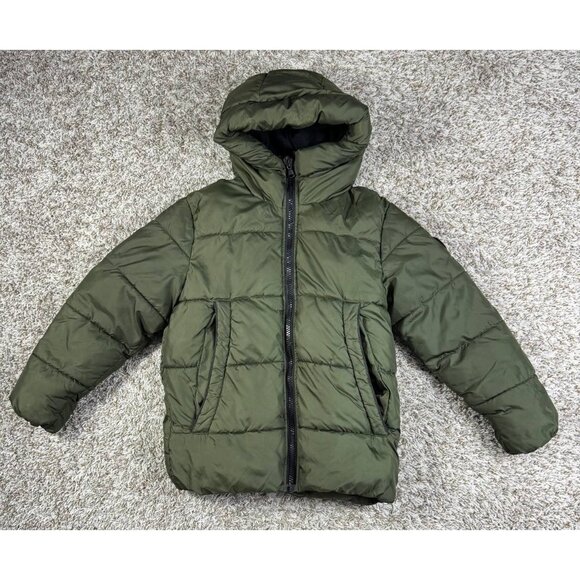 Michael Kors Kids Puffer Jacket Green Hooded Winter Coat Size (See Measurements) - Picture 1 of 16